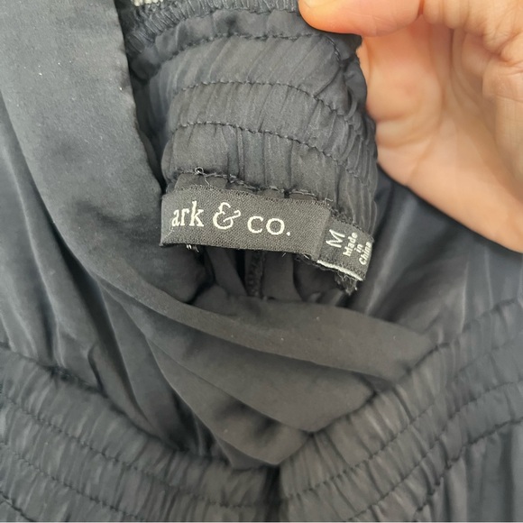 Ark & Co Sleeveless Wide Leg Jumpsuit Size Medium Tall in Black - Picture 5 of 12